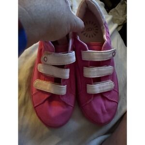 UGG Pink Hook And Loop Original Pink Casual Sneaker women Size 5 EUC (MR)